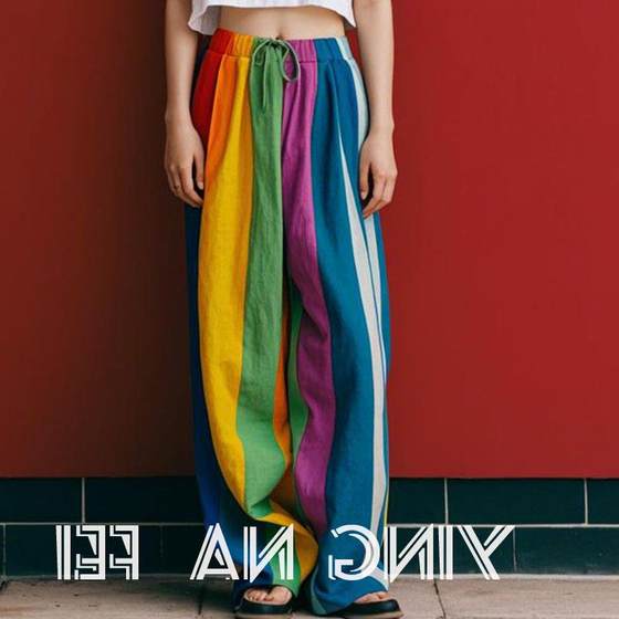 Dopamine rainbow striped, trendy wide -leg pants female 2024 new summer pear -shaped body temperament, fashionable pants
Dopamine rainbow striped, trendy wide -leg pants female 2024 new summer pear -shaped body temperament, fashionable pants