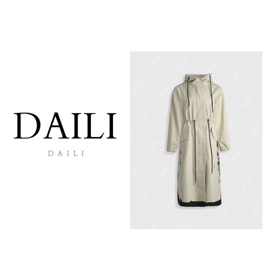 Deli's new fashionable mid-length design trench coat for women DL2503004
Deli's new fashionable mid-length design trench coat for women DL2503004