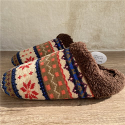 Warm slippers Japanese home machine washable home shoes Warm slippers Japanese home machine washable home shoes