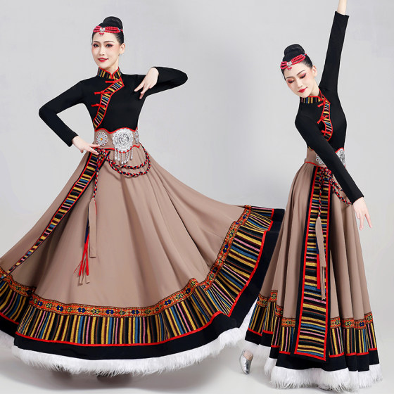Mongolian costume women's art exam ethnic minority performance costume Tibetan adult dance costume practice half-body big skirt suit
Mongolian costume women's art exam ethnic minority performance costume Tibetan adult dance costume practice half-body big skirt suit