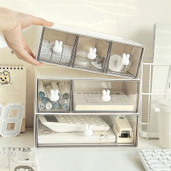 Storage Box Desktop Drawer-Type Student Office Stationery Miscellaneous Items Transparent Organizer Box Dormitory Desk Storage Rack Storage Box Desktop Drawer-Type Student Office Stationery Miscellaneous Items Transparent Organizer Box Dormitory Desk Storage Rack