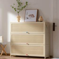 ins Cream Style Shoe Cabinet For Home Doorway Wall Large Capacity Entrance Entrance Entrance Entrance Integrated Solid Wood Storage Shoe Rack ins Cream Style Shoe Cabinet For Home Doorway Wall Large Capacity Entrance Entrance Entrance Entrance Integrated Solid Wood Storage Shoe Rack