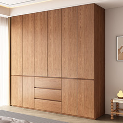 All Solid Wood Wardrobe for Home Bedroom 2025 New Popular Segmented Handle-Free One Door to Top Storage Large Wardrobe All Solid Wood Wardrobe for Home Bedroom 2025 New Popular Segmented Handle-Free One Door to Top Storage Large Wardrobe