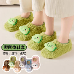 Children's floor socks autumn and winter velvet thickened baby socks soft bottom dotted toddler shoes and socks indoor non-slip home shoes Children's floor socks autumn and winter velvet thickened baby socks soft bottom dotted toddler shoes and socks indoor non-slip home shoes