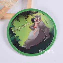 Customized advertising fan cartoon animation flying disc round folding folding fan portable promotional support mini printed logo Customized advertising fan cartoon animation flying disc round folding folding fan portable promotional support mini printed logo