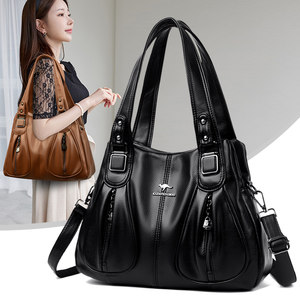 2025 new leather bag women's fashion middle -aged women's bag women's handbags soft leather all -off shoulder mesengers bag
 2025 new leather bag women's fashion middle -aged women's bag women's handbags soft leather all -off shoulder mesengers bag