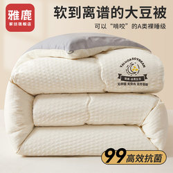 Yalu Soybean Fiber Quilt Core Summer Cool Air-Conditioned Quilt Dormitory Single Winter Quilt Spring and Autumn Quilt Cotton Quilt Universal for All Seasons Yalu Soybean Fiber Quilt Core Summer Cool Air-Conditioned Quilt Dormitory Single Winter Quilt Spring and Autumn Quilt Cotton Quilt Universal for All Seasons