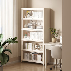 Steel Bookshelf Floor Storage Rack Tempered Glass Dustproof Storage Book Cabinet kids Living Room For Home Integrated Wall Steel Bookshelf Floor Storage Rack Tempered Glass Dustproof Storage Book Cabinet kids Living Room For Home Integrated Wall