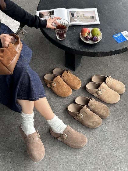 European Station 2025 autumn leather British style flat-sole non-slip fashion Birkenstock shoes women's toe half-slipper single shoes 2741
European Station 2025 autumn leather British style flat-sole non-slip fashion Birkenstock shoes women's toe half-slipper single shoes 2741
