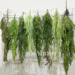 Simulated Plastic Fern Vines Wall Hanging Fake Green Plants Restaurant Homestay Wall Hanging Potted Plants Engineering Landscape Decoration Simulated Plastic Fern Vines Wall Hanging Fake Green Plants Restaurant Homestay Wall Hanging Potted Plants Engineering Landscape Decoration