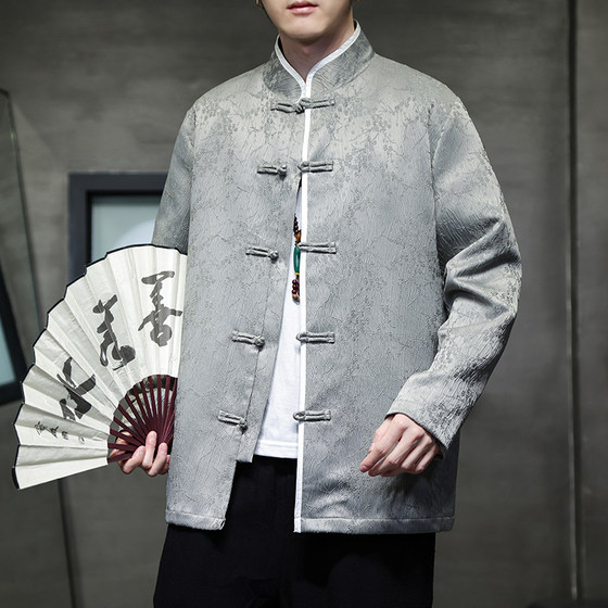 2025 autumn and winter Chinese style men's new Chinese loose top Tang suit jacquard stand collar Hanfu jacket large size
2025 autumn and winter Chinese style men's new Chinese loose top Tang suit jacquard stand collar Hanfu jacket large size