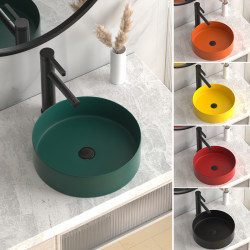 Scandinavian Ceramic Countertop Basin Round Household Wash Basin Wash Basin Household Wash Basin Art Basin Bathroom Basin Scandinavian Ceramic Countertop Basin Round Household Wash Basin Wash Basin Household Wash Basin Art Basin Bathroom Basin