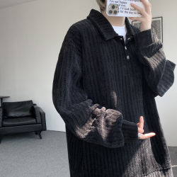 Men's American Retro Chenille Polo Collar Velvet Sweatshirt Men's Heavy Lapel Loose Fit Jacket Men's American Retro Chenille Polo Collar Velvet Sweatshirt Men's Heavy Lapel Loose Fit Jacket