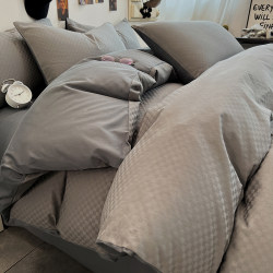 Light Luxury High-End Pure Cotton Four-Piece Set, All-Cotton Simple Dormitory Bed Sheet Three-Piece Set, Duvet Cover, Men's Bedding, Fitted Sheet Light Luxury High-End Pure Cotton Four-Piece Set, All-Cotton Simple Dormitory Bed Sheet Three-Piece Set, Duvet Cover, Men's Bedding, Fitted Sheet