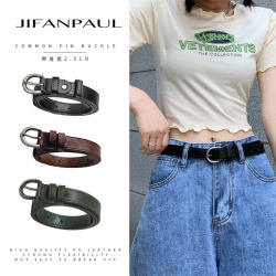 Women's Pin Buckle Belt, Versatile 2025 Summer New Style Belt, Trendy, Simple and Fashionable, Suitable for Jeans Women's Pin Buckle Belt, Versatile 2025 Summer New Style Belt, Trendy, Simple and Fashionable, Suitable for Jeans