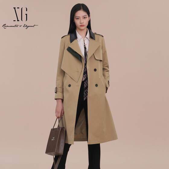 XG/Xuege Retro Checkered Trench Coat for Women Long Sleeve 25 Spring New Casual Mid-Length Jacket XK108001A173
XG/Xuege Retro Checkered Trench Coat for Women Long Sleeve 25 Spring New Casual Mid-Length Jacket XK108001A173