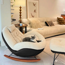 Rocking Chair Adult Recliner Home Balcony Leisure Single-Person Living Room 2025 New Model Light Luxury Lazy Rocking Chair Sofa Chair Rocking Chair Adult Recliner Home Balcony Leisure Single-Person Living Room 2025 New Model Light Luxury Lazy Rocking Chair Sofa Chair