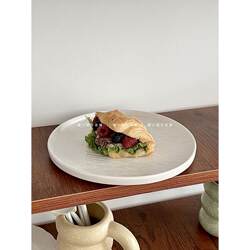 Miss Sugar French-Style Ins-Style Ceramic Dinner Plate Round Plate Nordic-Style Salad Steak Plate Pizza Western-Style Plate Miss Sugar French-Style Ins-Style Ceramic Dinner Plate Round Plate Nordic-Style Salad Steak Plate Pizza Western-Style Plate