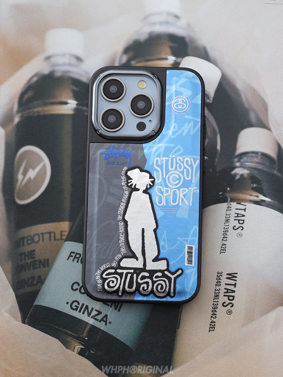 STUSSY Synthetic Leather 15, 14, 13, 12 iPhone Case