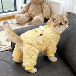 Cat clothes for autumn and winter plus velvet to keep warm and cute for four legs Cat clothes for autumn and winter plus velvet to keep warm and cute for four legs