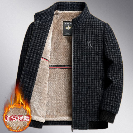 Middle-aged men's jackets in autumn and winter plus velvet thickened middle-aged and elderly people's jackets, dad wears grandpa's cotton jackets, clothes
Middle-aged men's jackets in autumn and winter plus velvet thickened middle-aged and elderly people's jackets, dad wears grandpa's cotton jackets, clothes