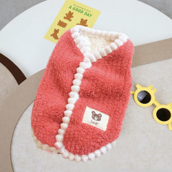 Autumn and winter puppy clothing Teddy Bichon cat clothing cute plus velvet warm vest vest pet clothing Autumn and winter puppy clothing Teddy Bichon cat clothing cute plus velvet warm vest vest pet clothing
