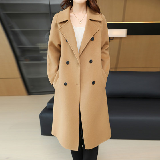 2025 fashionable and versatile double-sided pure wool double-breasted mid-length commuting elegant and relaxed tweed jacket
2025 fashionable and versatile double-sided pure wool double-breasted mid-length commuting elegant and relaxed tweed jacket