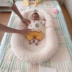 Bed-In-Bed Baby Sleeping Aid, Newborn Slope Pillow, Two-In-One Baby Soothing and Sleeping Multifunctional Sleeping Pad Nest Bed-In-Bed Baby Sleeping Aid, Newborn Slope Pillow, Two-In-One Baby Soothing and Sleeping Multifunctional Sleeping Pad Nest