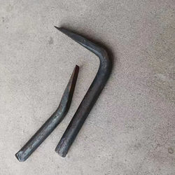 Hand-Forged Threaded Steel Pry Bar Head for Demolding, High-Quality Round Steel Pry Bar Head, Six-Point Steel Pipe Connector Hand-Forged Threaded Steel Pry Bar Head for Demolding, High-Quality Round Steel Pry Bar Head, Six-Point Steel Pipe Connector