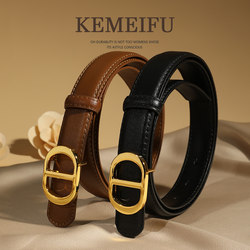Women's Genuine Leather Belt, Cowhide Belt for Women, 2025 New Model, Suitable for Jeans, Decorative Design, Niche, Versatile, Black Women's Genuine Leather Belt, Cowhide Belt for Women, 2025 New Model, Suitable for Jeans, Decorative Design, Niche, Versatile, Black