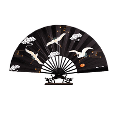 Shifutang Silk Handmade Bamboo Folding Fan Shifutang Silk Handmade Bamboo Folding Fan
