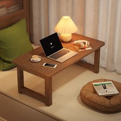 Chinese folding small table home balcony bay window table kang table low dining table tatami coffee table coffee table bed desk Chinese folding small table home balcony bay window table kang table low dining table tatami coffee table coffee table bed desk