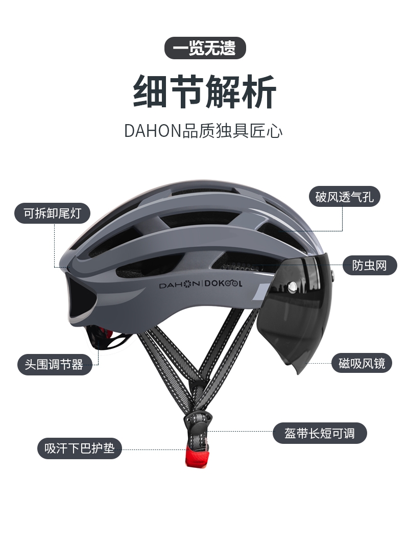 【DAHON】ダホン　マルチ機能ヘルメット　EU安全基準 CE1078適合 DAHON - 【DAHON】ダホン マルチ機能ヘルメット EU安全基準