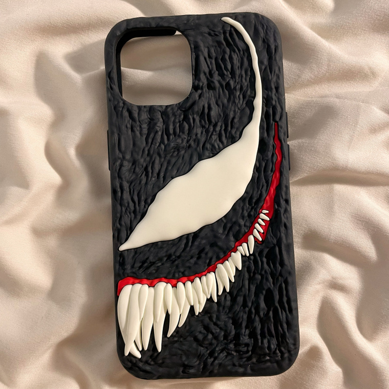 Venom 3D Silicone TPU 15, 14, 13, 12, 11 iPhone Case