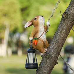 Garden Decoration Courtyard Ornaments Garden Tree Animal Decoration Outdoor Solar Lights Artificial Rabbit Lantern Hanging Ornaments Garden Decoration Courtyard Ornaments Garden Tree Animal Decoration Outdoor Solar Lights Artificial Rabbit Lantern Hanging Ornaments