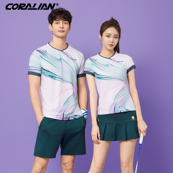 Kleian badminton uniform women's suit 2025 new product breathable quick-drying men's tops imported from Korea short-sleeved sportswear
Kleian badminton uniform women's suit 2025 new product breathable quick-drying men's tops imported from Korea short-sleeved sportswear