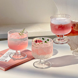 High-End Design Tall Glass Cup for Home Use, Stylish Transparent Beverage Cup for Girls, Suitable for Juice, Coffee, and Light Alcohol High-End Design Tall Glass Cup for Home Use, Stylish Transparent Beverage Cup for Girls, Suitable for Juice, Coffee, and Light Alcohol