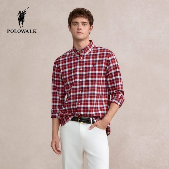 POLOWALK Long Sleeve Checkered Shirt Men's 2025 Autumn New Paul Men's Temperament Lapel Inner Shirt Men's
POLOWALK Long Sleeve Checkered Shirt Men's 2025 Autumn New Paul Men's Temperament Lapel Inner Shirt Men's