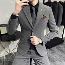 Autumn and Winter New High-End Stylish Suit for Men, Korean Style Slim Fit Groom Wedding Blazer Casual Jacket Autumn and Winter New High-End Stylish Suit for Men, Korean Style Slim Fit Groom Wedding Blazer Casual Jacket