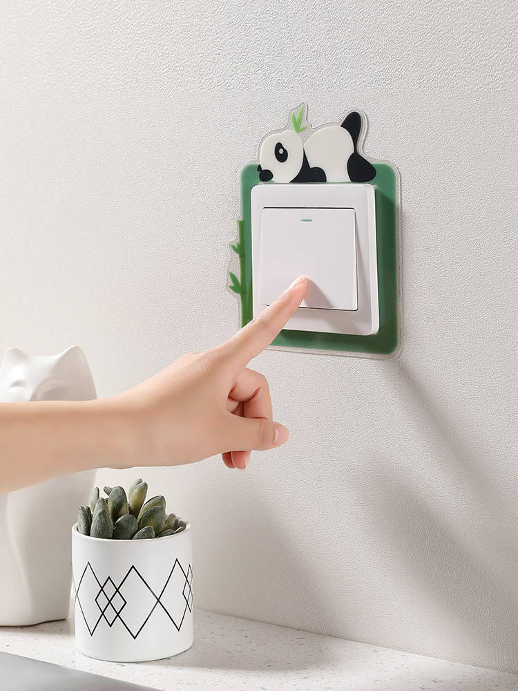 Cozylkx Interruptor De Luz Envolvente No Adhesivo Enchufe Envolvente Placa De Dedo Cubierta Protectora Del Marco