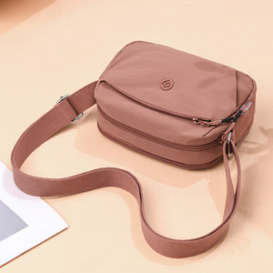 Fashionable multi-layer crossbody bag for women simple Korean version waterproof backpack nylon small women's one-shoulder Oxford cloth bag 
Fashionable multi-layer crossbody bag for women simple Korean version waterproof backpack nylon small women's one-shoulder Oxford cloth bag