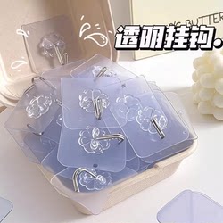 Strong Adhesive Wall Hooks, Heavy-Duty Transparent Traceless Hooks, No-Drill Hooks, Sticky Hooks Strong Adhesive Wall Hooks, Heavy-Duty Transparent Traceless Hooks, No-Drill Hooks, Sticky Hooks