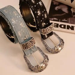 American Style Spicy Girl Y2K Jeans Belt for Women, Vintage Carved Niche Design Belt, Versatile Subculture Belt American Style Spicy Girl Y2K Jeans Belt for Women, Vintage Carved Niche Design Belt, Versatile Subculture Belt