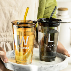 Glass Straw Cup for Women, Heat-Resistant Water Cup for Men, Coffee Cup, Portable New Model 2023, Soy Milk, Juice, Milk Tea Cup Glass Straw Cup for Women, Heat-Resistant Water Cup for Men, Coffee Cup, Portable New Model 2023, Soy Milk, Juice, Milk Tea Cup