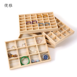 Solid Wood Jewelry Display Tray, Storage Tray for Beads, Bracelets, and Jewelry Solid Wood Jewelry Display Tray, Storage Tray for Beads, Bracelets, and Jewelry