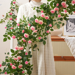 Artificial Rose Vines, Fake Rose Flowers, Shop Landscaping, Courtyard Decoration, Pipe Cover, Artificial Flowers Artificial Rose Vines, Fake Rose Flowers, Shop Landscaping, Courtyard Decoration, Pipe Cover, Artificial Flowers