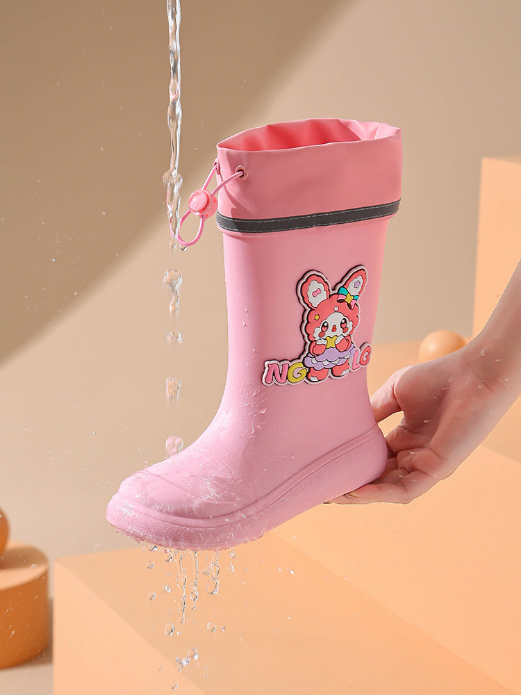 Botas de Lluvia Jiangtang para Niños Botas Impermeables de Caña