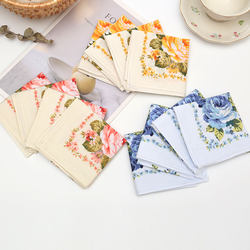 43cm Thin Women's Pure Cotton Printed Handkerchief, Old-Fashioned Retro Style, Nostalgic All-Cotton Handkerchief, Elegant and Soft Handkerchief for Women 43cm Thin Women's Pure Cotton Printed Handkerchief, Old-Fashioned Retro Style, Nostalgic All-Cotton Handkerchief, Elegant and Soft Handkerchief for Women