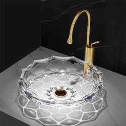 Nordic Glass Countertop Washbasin, Countertop Wash Basin, Balcony Wash Basin, Washstand, Bathroom Countertop Basin Nordic Glass Countertop Washbasin, Countertop Wash Basin, Balcony Wash Basin, Washstand, Bathroom Countertop Basin