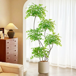 Artificial Flowers, Nandina Bamboo, Indoor Living Room, Light Luxury, High-End Floral Arrangements, Advanced Simulated Green Plants, Floor-Standing Potted Plants Artificial Flowers, Nandina Bamboo, Indoor Living Room, Light Luxury, High-End Floral Arrangements, Advanced Simulated Green Plants, Floor-Standing Potted Plants